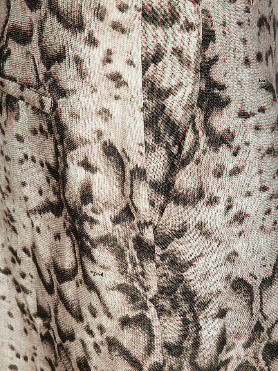 Pinko Cattolica Bermuda Snake Print Shorts Bruin