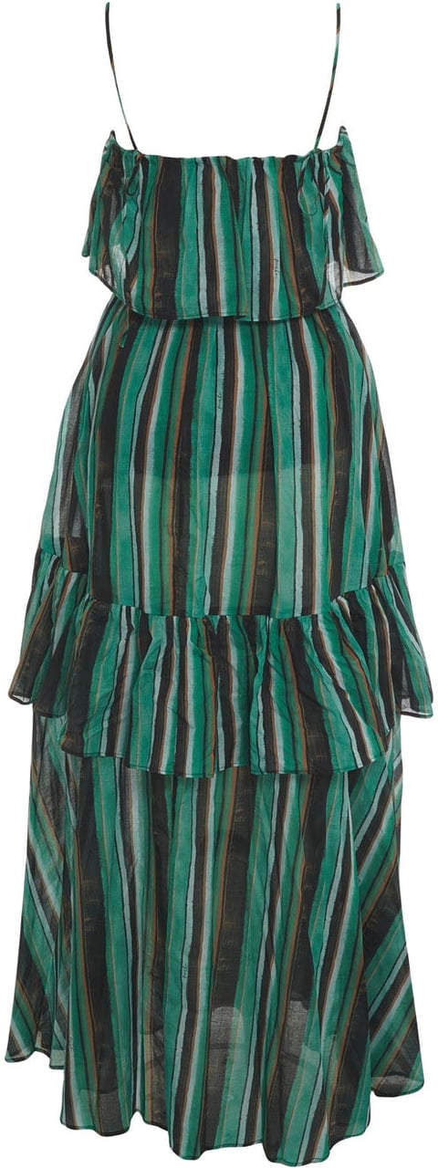 Pinko Cotton maxidress 'Arluno' Groen