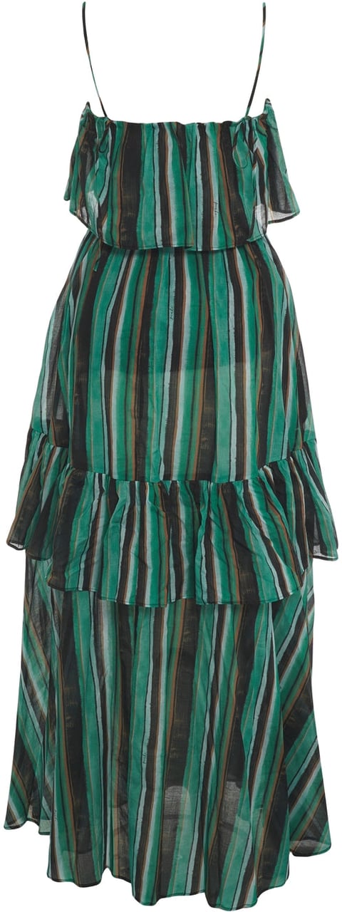 Pinko Cotton maxidress 'Arluno' Groen