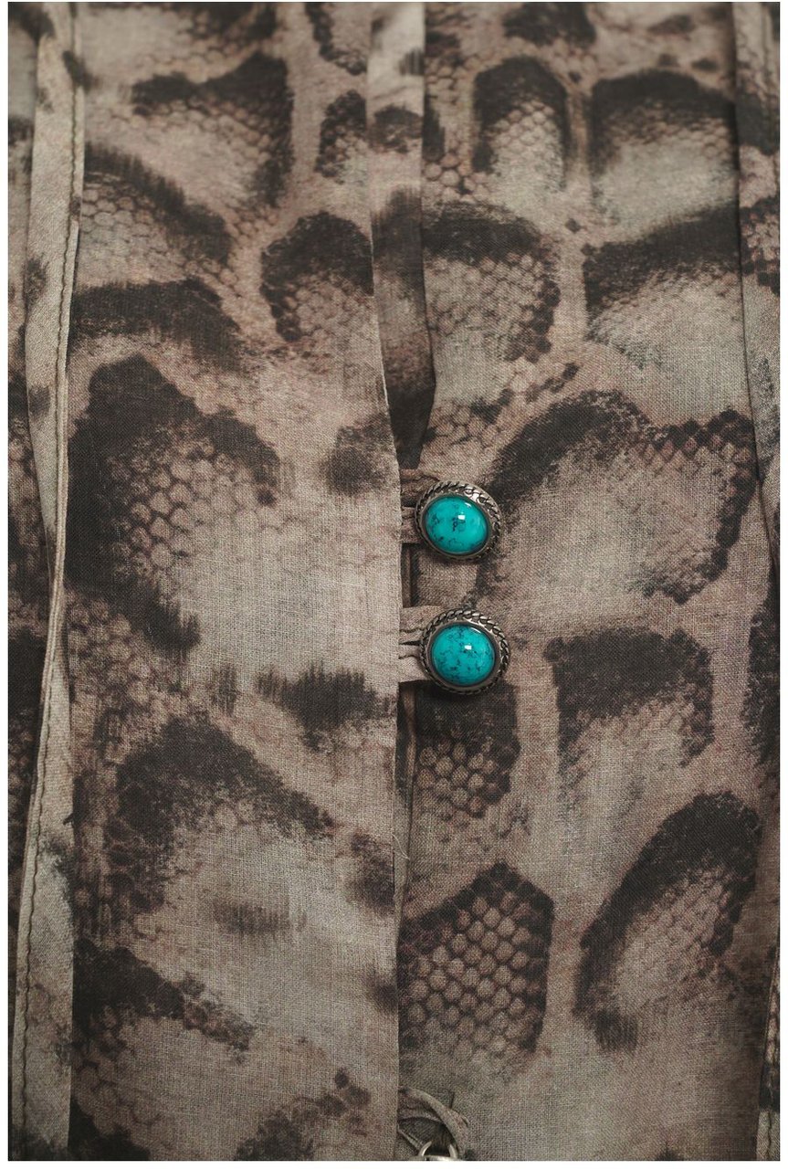 Pinko Blouse with phyton print 'Carcalla' Beige