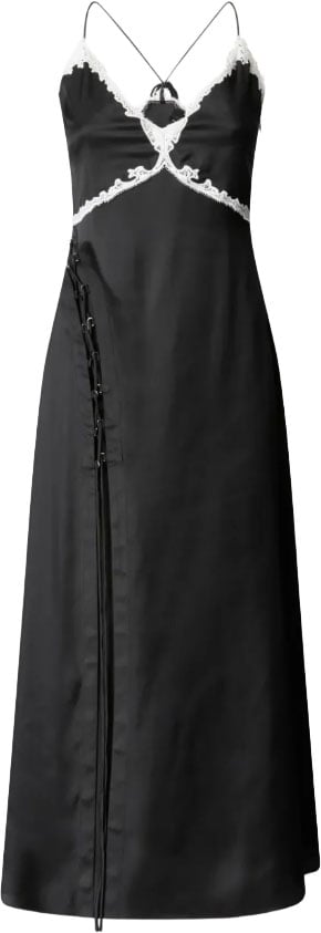 Pinko Pinko Main Coll. Dresses Nero/Panna Zwart
