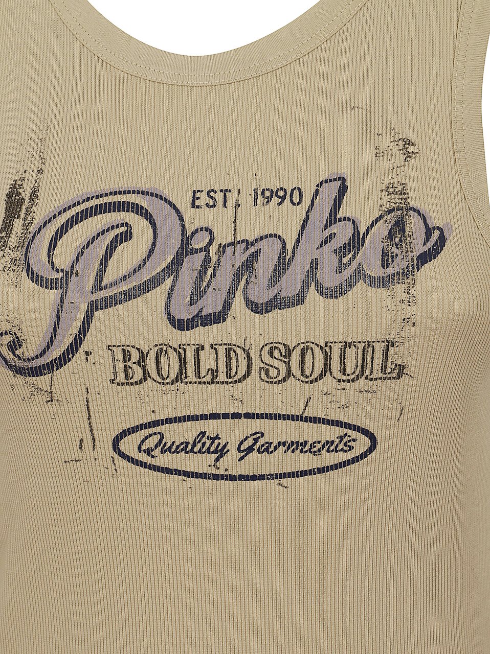 Pinko PINKO AZZANELLO CANOTTA COSTINA LOGO Maroon