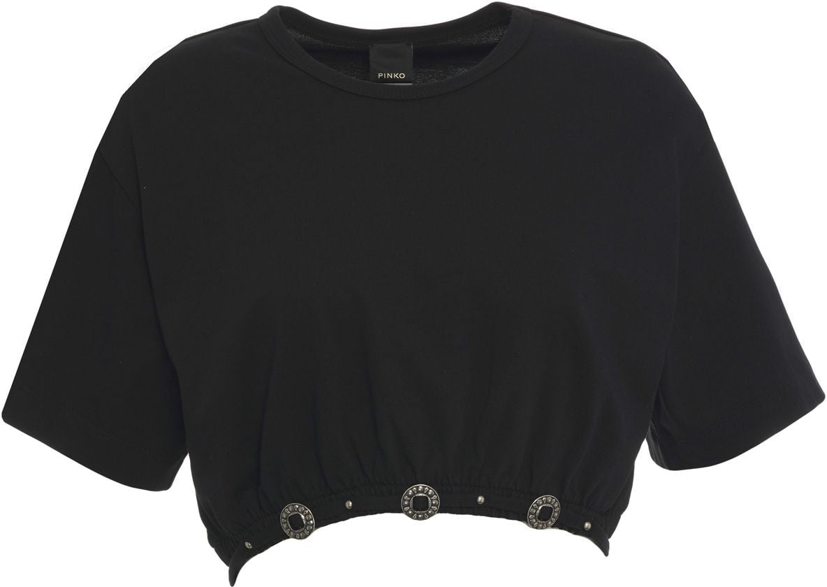 Pinko T-shirt 'Ariano' in cotton Zwart