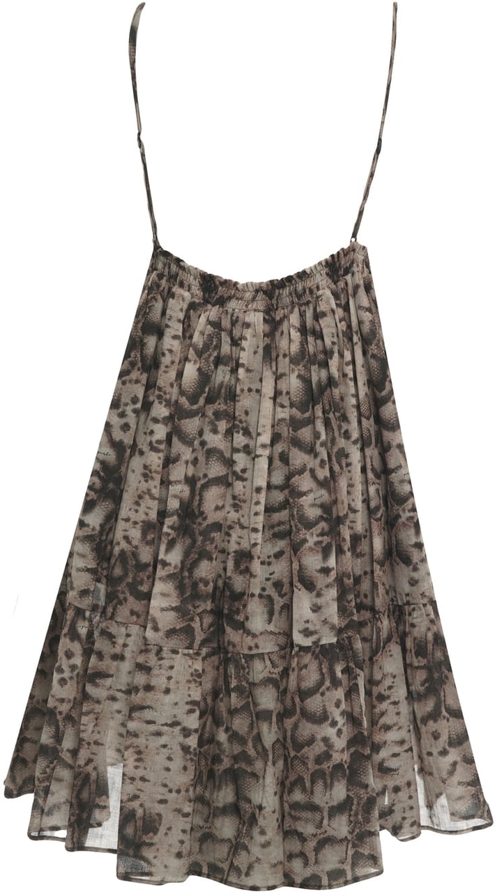 Pinko Mini dress wiht phyton print 'Adrano' Beige