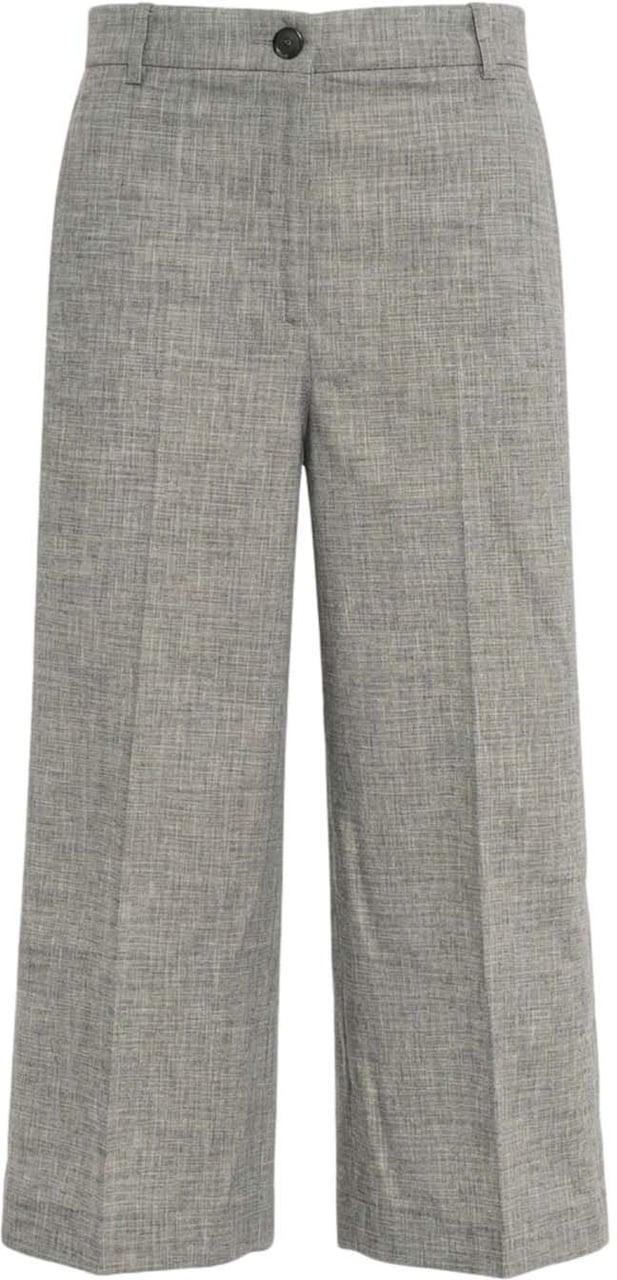 Pinko Cotton-linen blend culottes Grijs