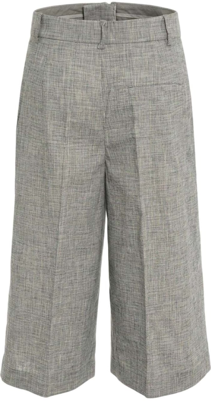 Pinko Cotton-linen blend culottes Grijs