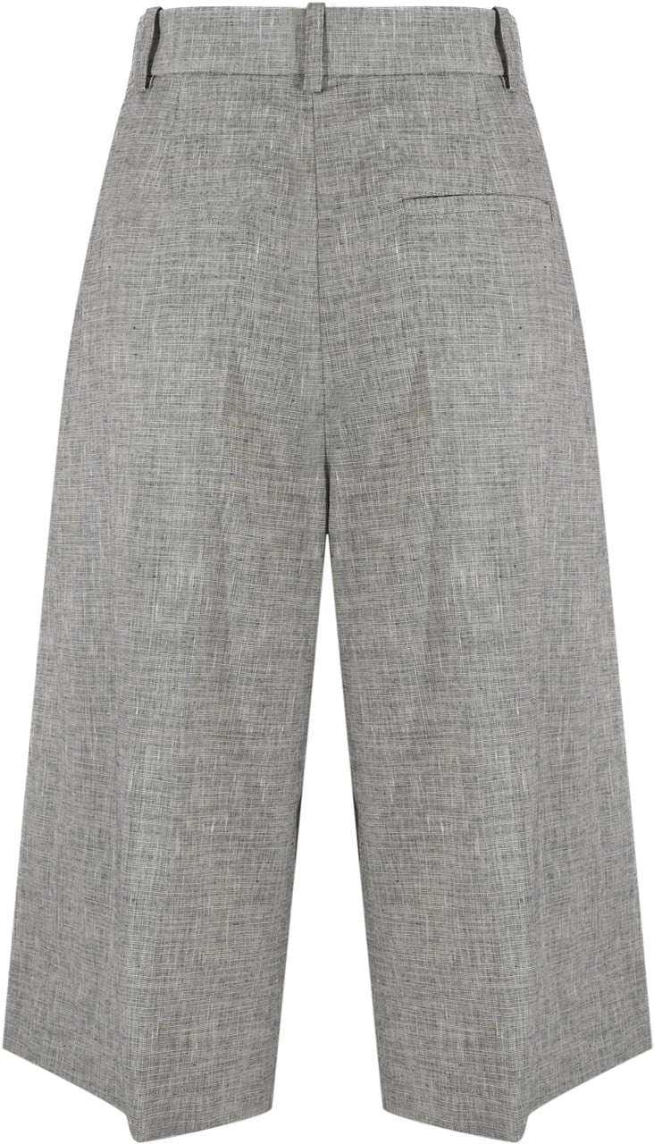 Pinko Trousers Black Grijs