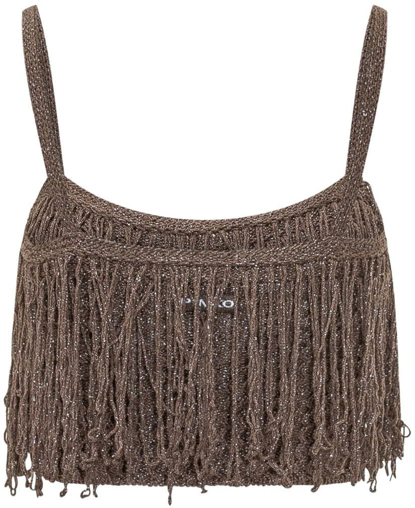 Pinko Top Marrone Taupe