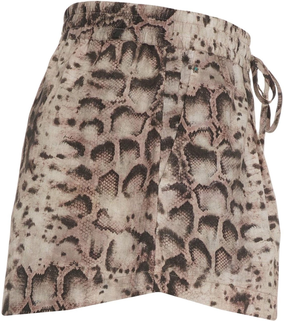 Pinko Shorts with phyton print 'Bema' Grijs