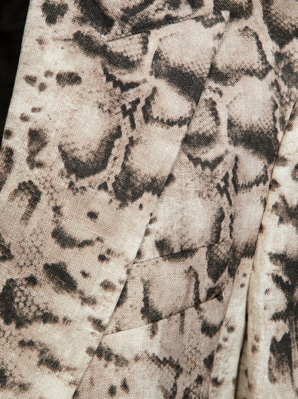 Pinko Follina Tailored Snake Print Linen Jacket Roze