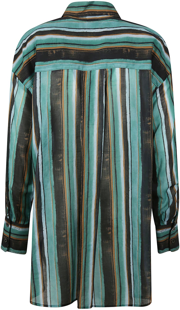 Pinko Rieti Long Sleeve Shirt Green Groen