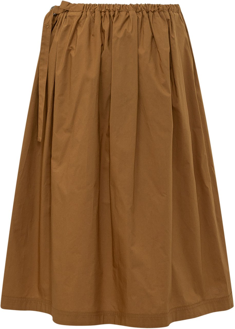 Pinko Gonna Calimera con Balze e Linea Ampia Beige