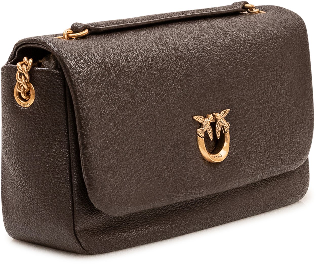 Pinko Click Soft Borsa con Catena Bruin