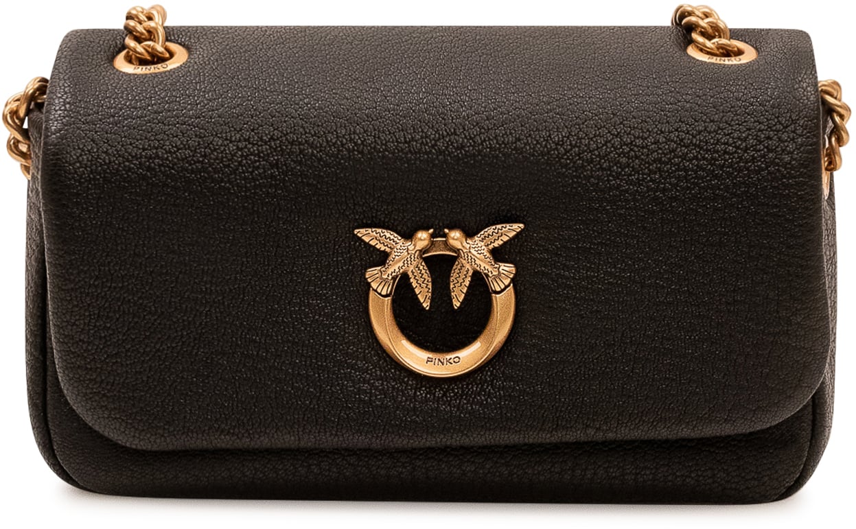 Pinko Click Soft Borsa con Patta Zwart