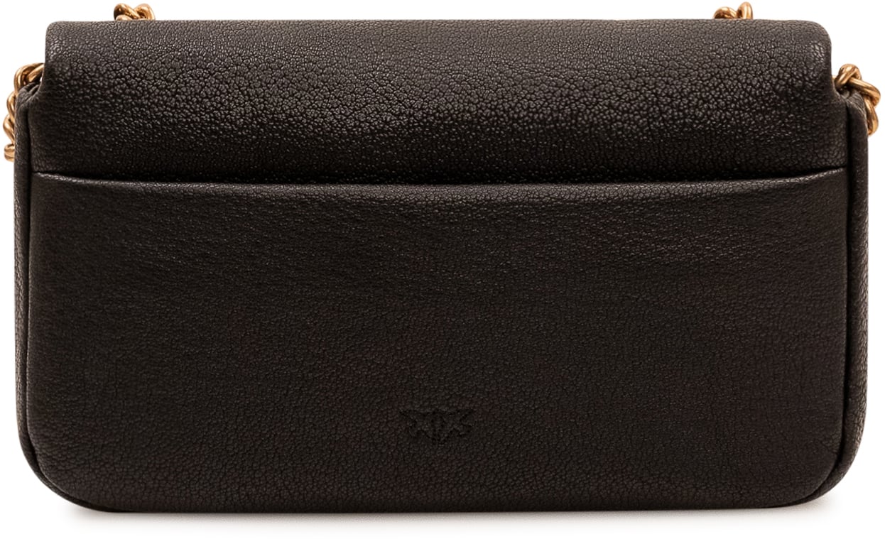 Pinko Click Soft Borsa con Patta Zwart