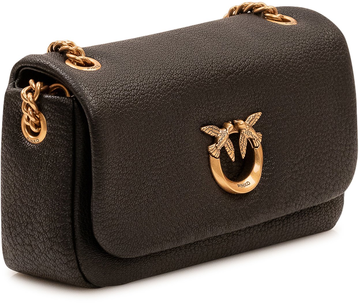 Pinko Click Soft Borsa con Patta Zwart