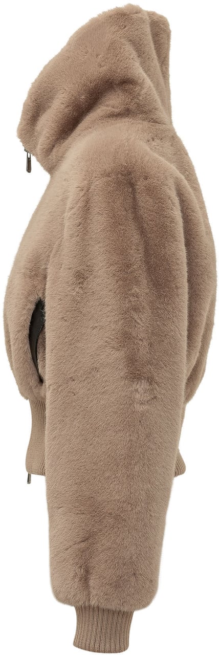 Pinko Bomber Bagles con Cappuccio Taupe