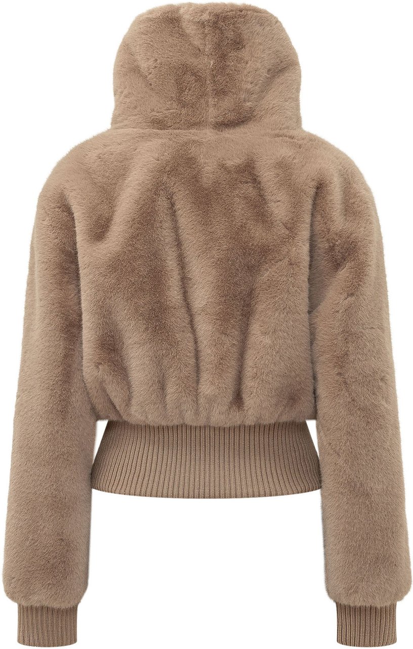 Pinko Bomber Bagles con Cappuccio Taupe