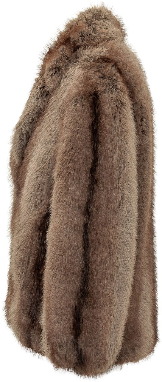 Pinko Caban Caladenia con Revers Ampi Taupe