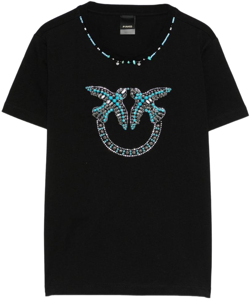 Pinko T-Shirts And Polos Black Zwart