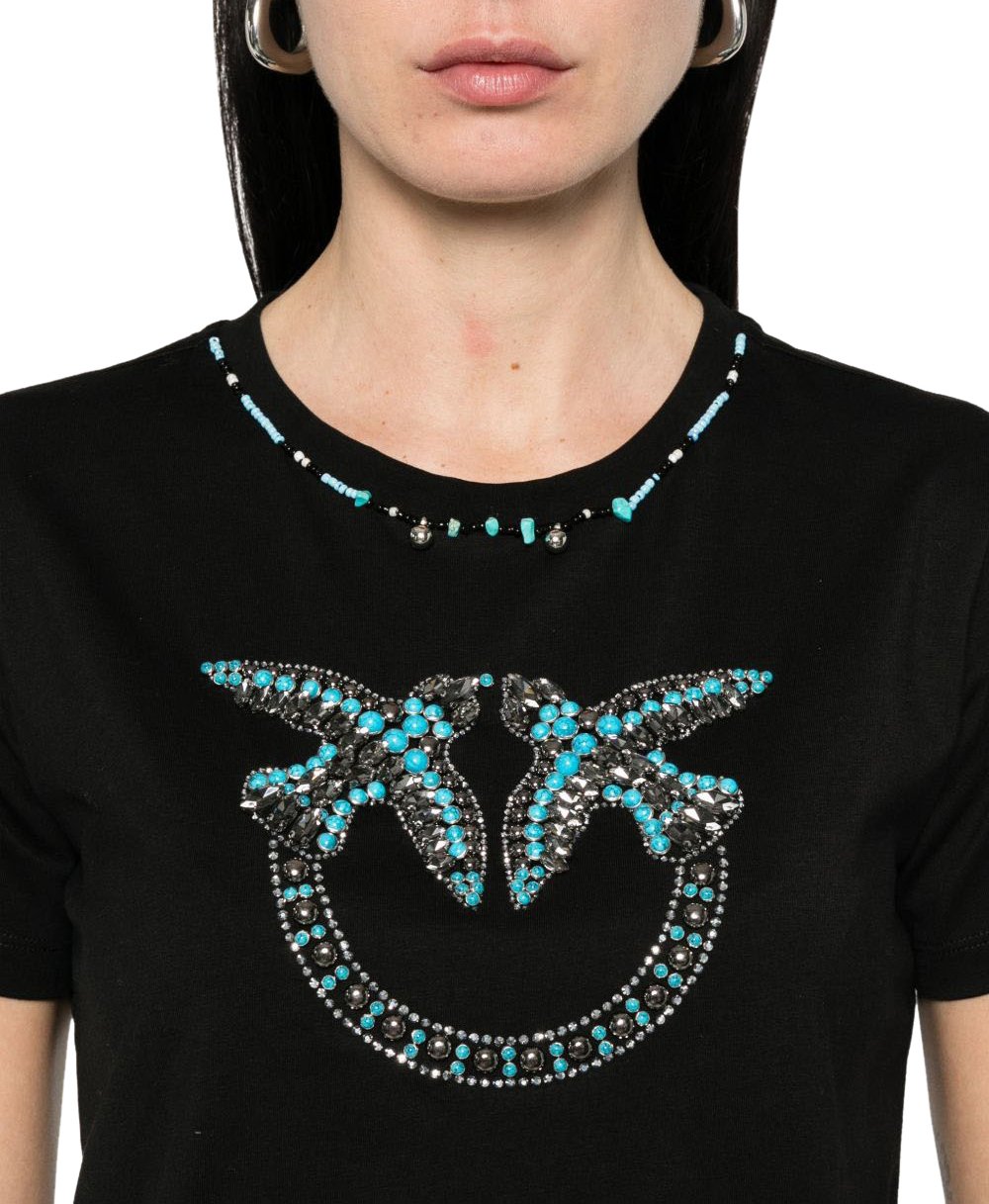 Pinko T-Shirts And Polos Black Zwart