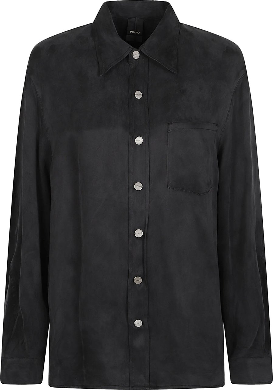Pinko Careser Long Sleeve Shirt Black Zwart