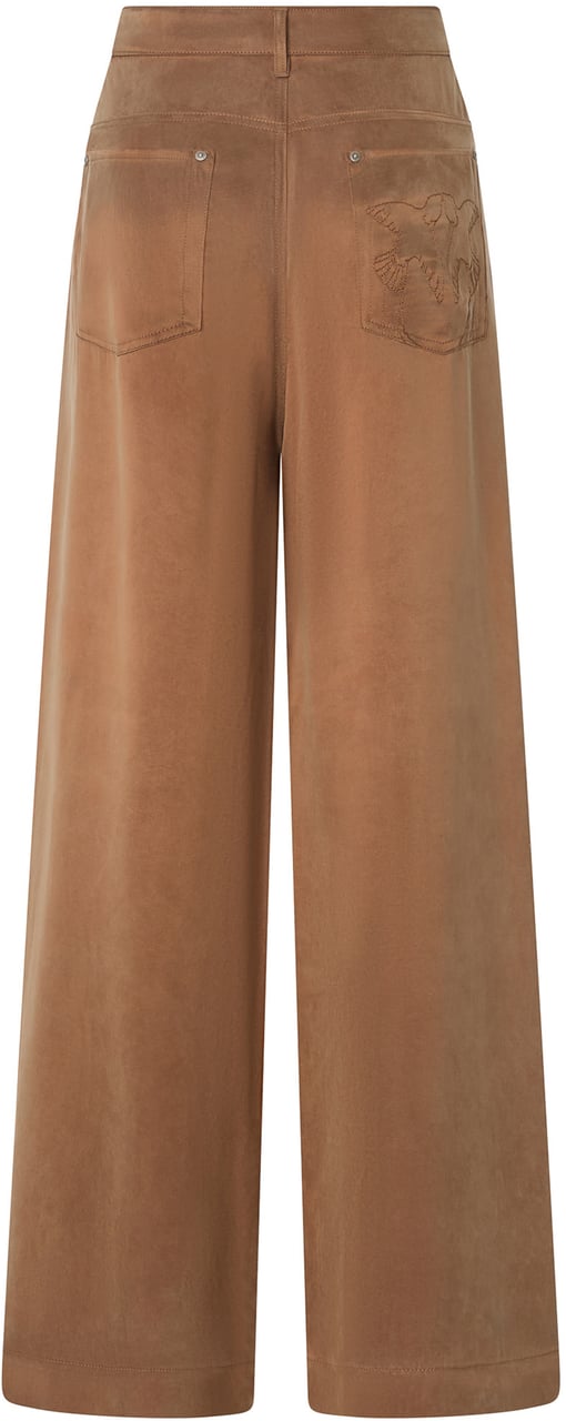 Pinko Trousers Marrone-Caffe Liquoroso Beige