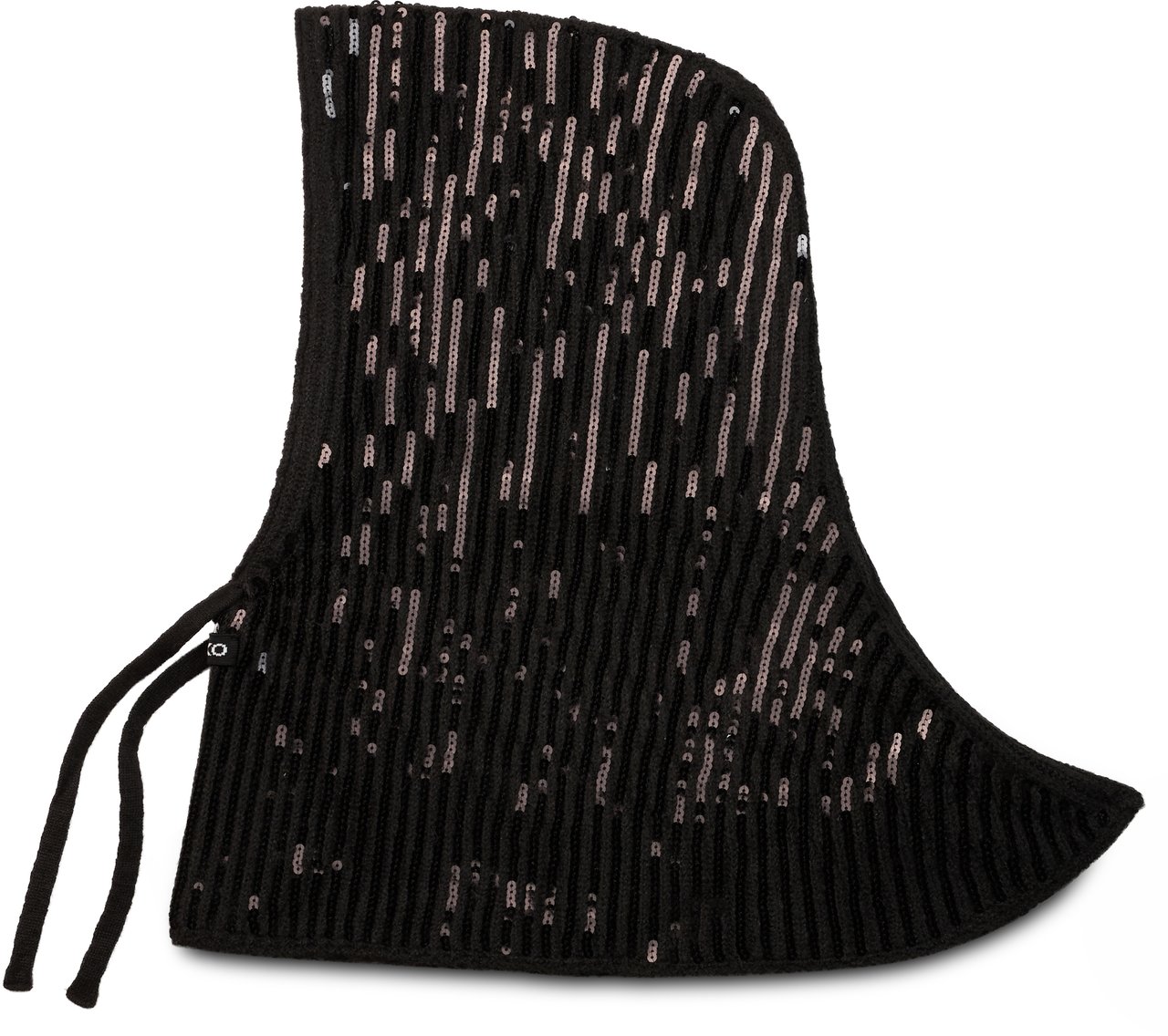 Pinko Balaclava with Adjustable Straps Zwart