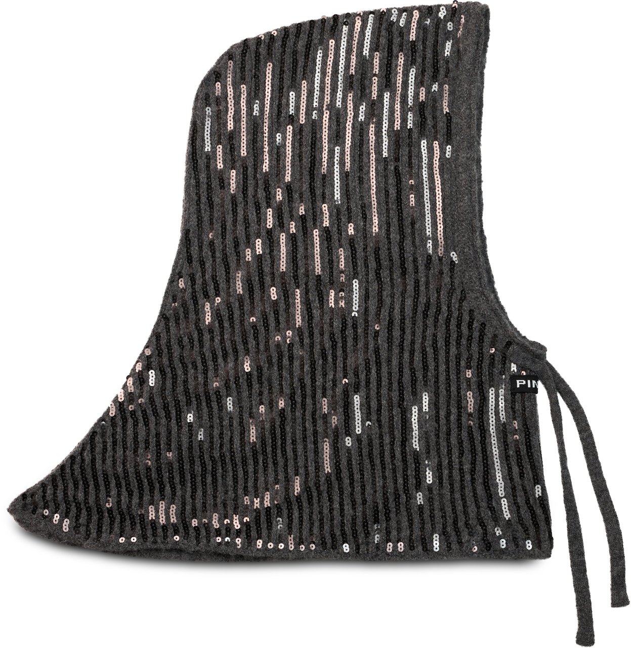 Pinko Balaclava with adjustable straps Zwart