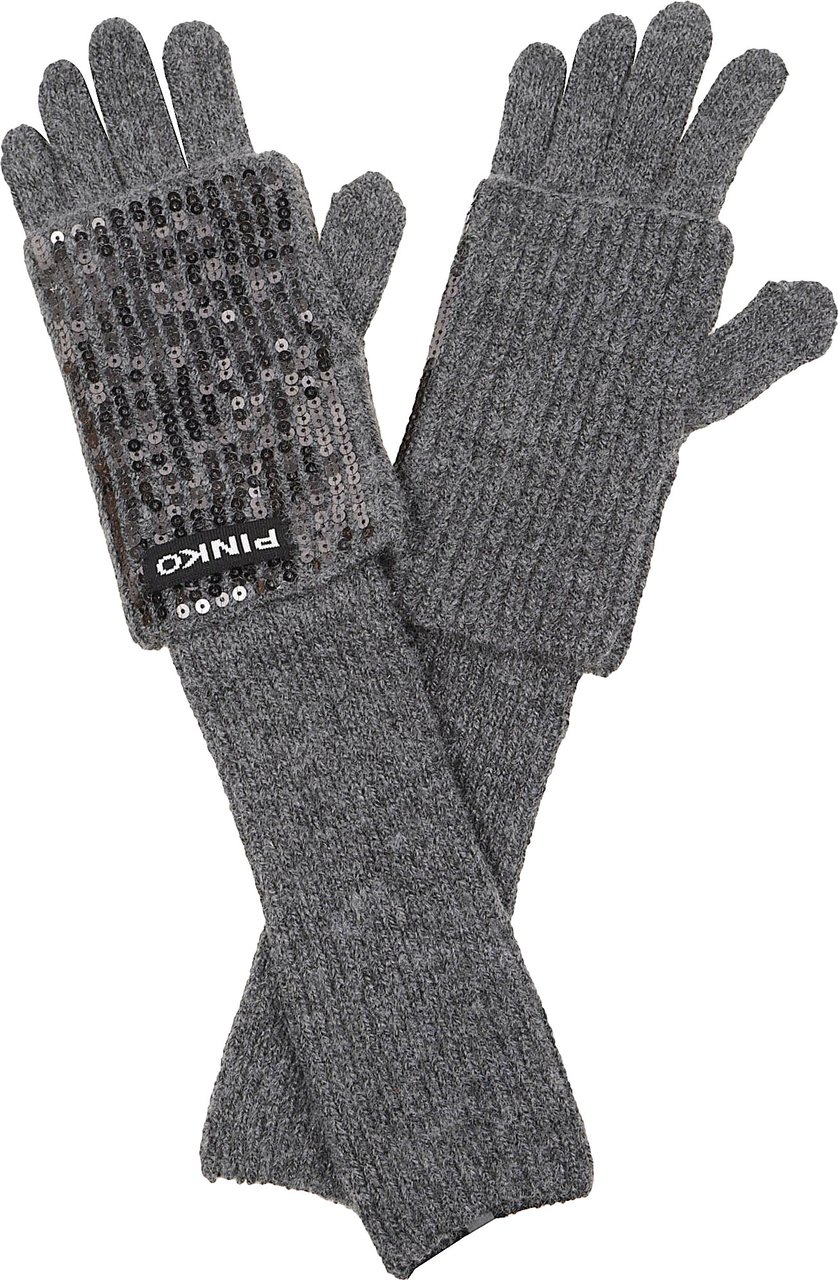 Pinko Gardenia Gloves Grey Grijs