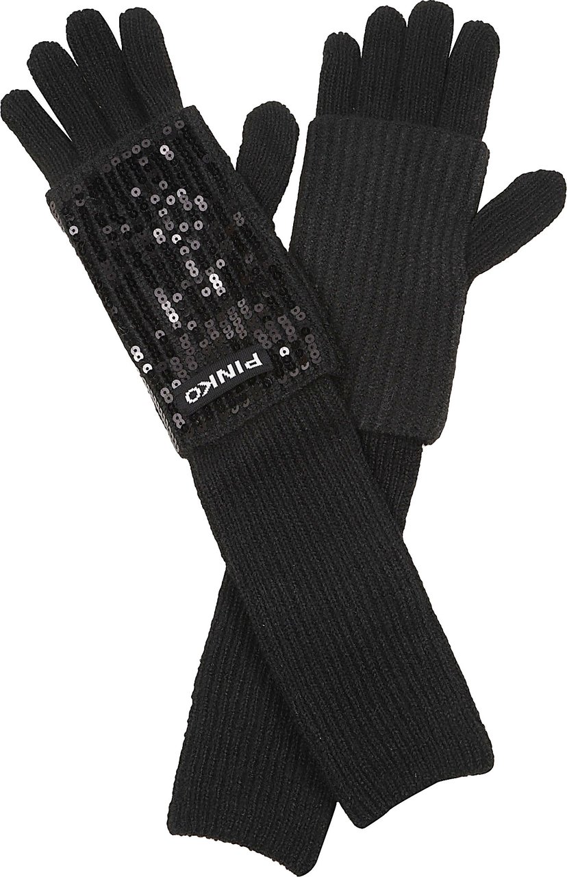 Pinko Gardenia Gloves Black Zwart