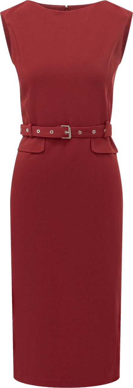 Pinko Abito Acalypha Midi con Cintura Maroon
