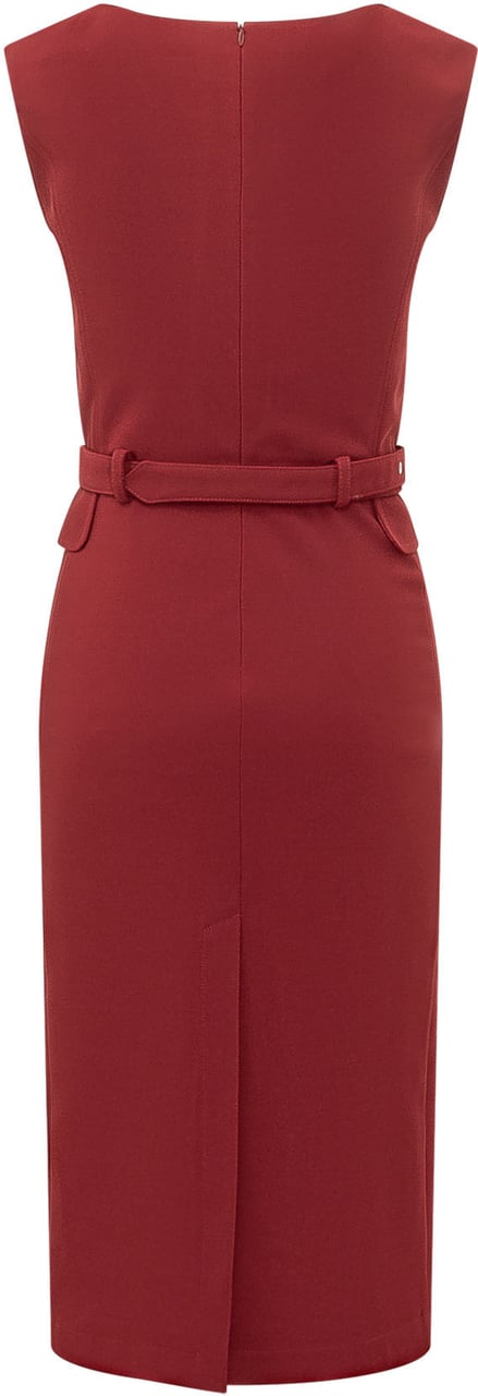 Pinko Abito Acalypha Midi con Cintura Maroon