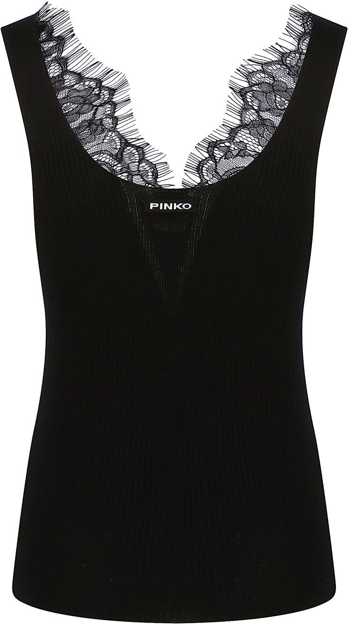 Pinko Oslo Tank Top Black Zwart