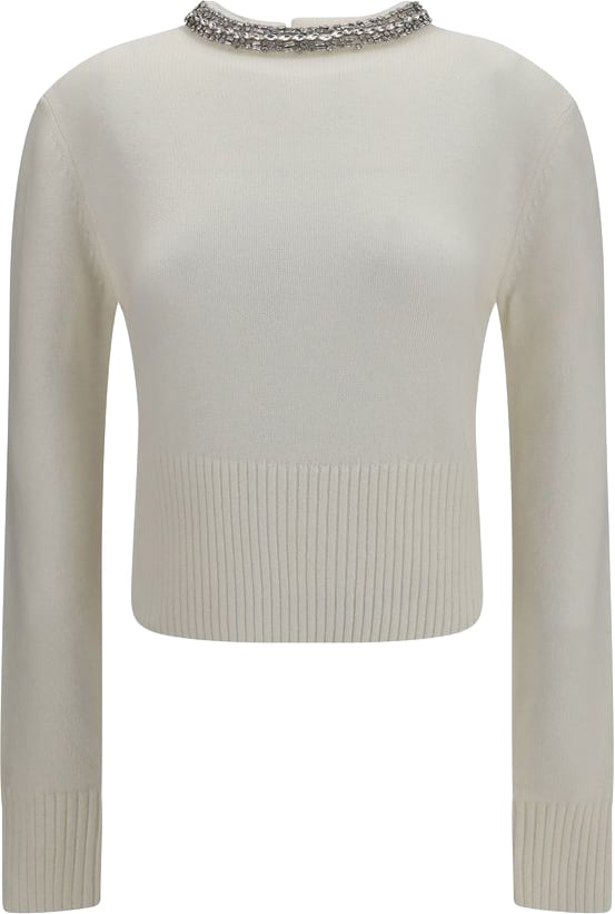 Pinko Sweaters Bianco Wit
