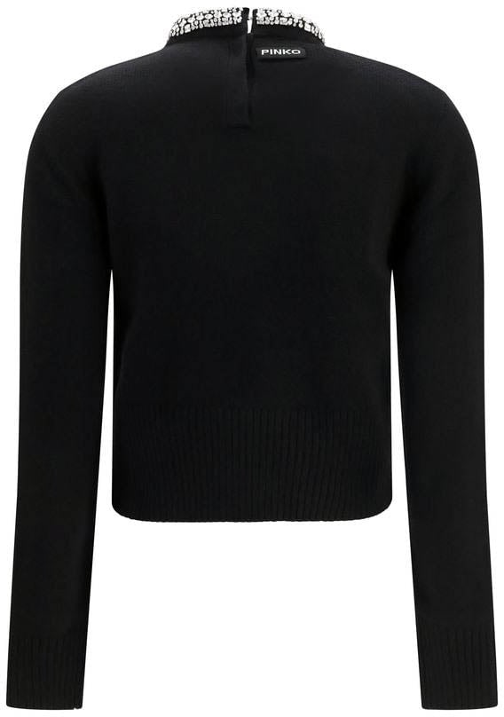Pinko Sweaters Nero Zwart