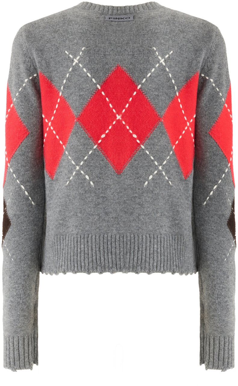 Pinko Sweaters Grigio/Marrone Grijs