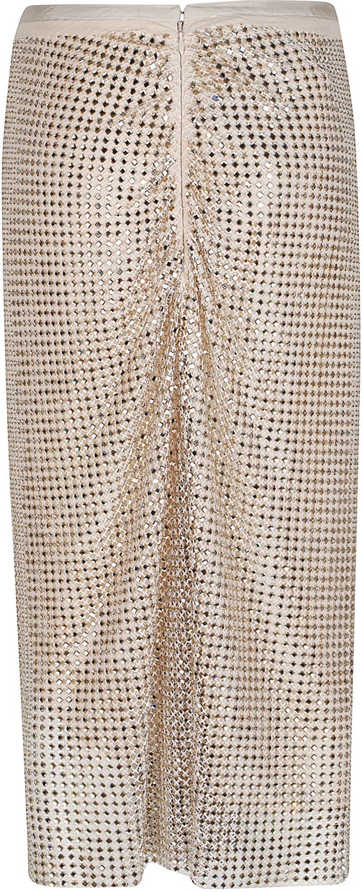 Pinko Berlina Midi Skirt Metallic Metallic