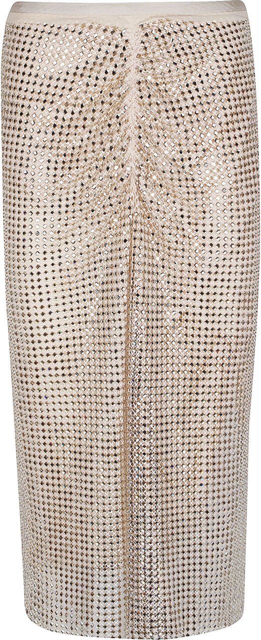 Pinko Berlina Midi Skirt Metallic Metallic