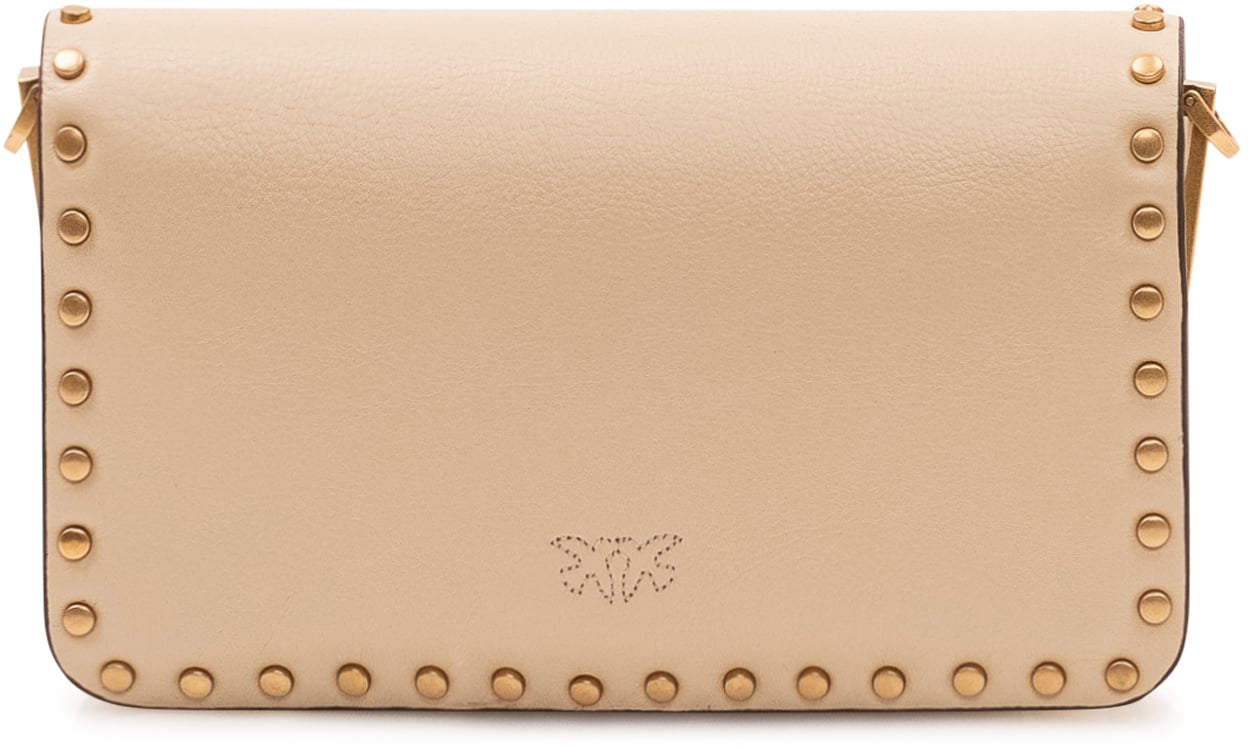 Pinko Love One Slouchy Baby Borsa a Spalla Beige