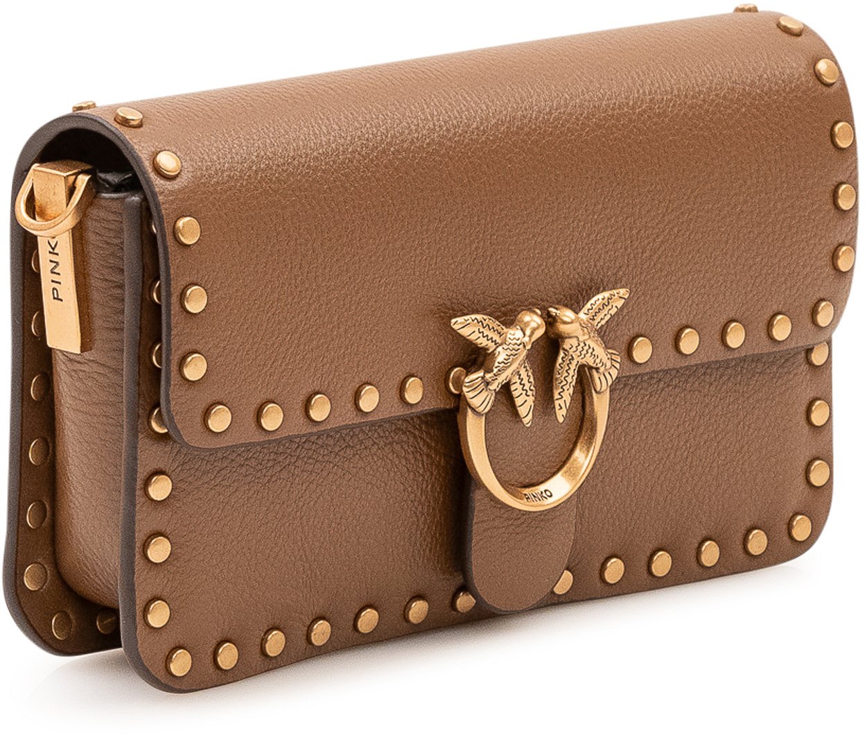 Pinko Love One Slouchy Baby Borsa a Spalla Beige