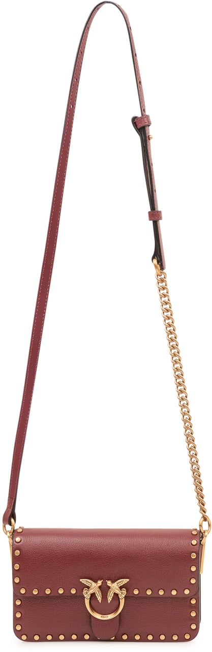 Pinko Love One Slouchy Baby Borsa a Spalla Maroon