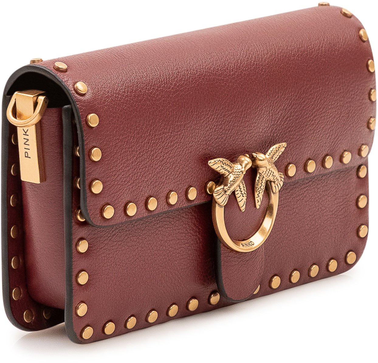 Pinko Love One Slouchy Baby Borsa a Spalla Maroon