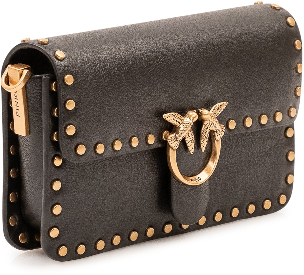 Pinko Love One Slouchy Baby Borsa a Spalla Zwart
