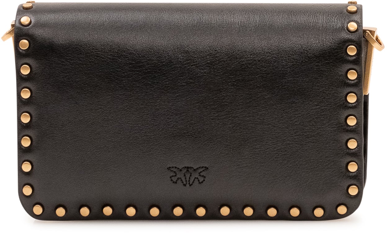 Pinko Love One Slouchy Baby Borsa a Spalla Zwart