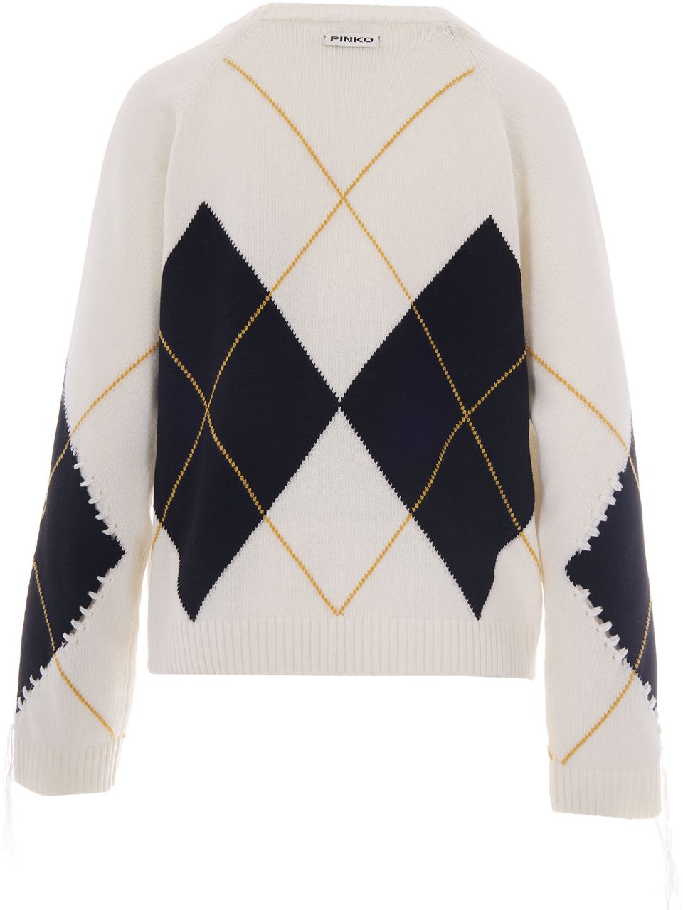 Pinko Sweaters Panna/Nero Wit