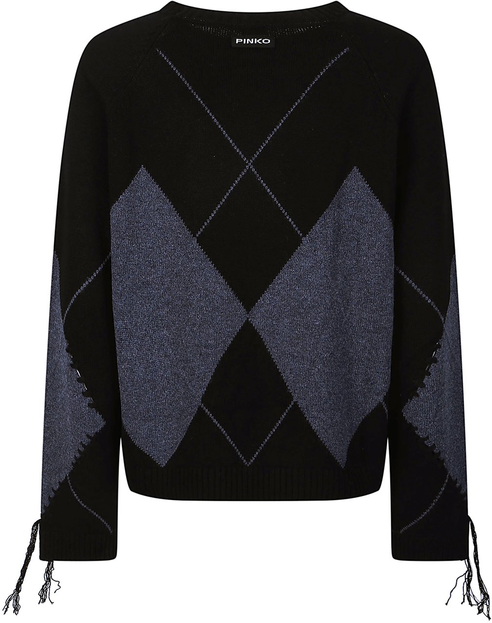 Pinko Berna Round Neck Sweater Black Zwart