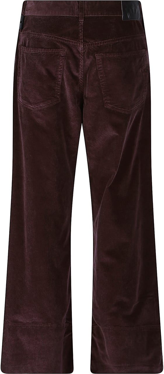 Pinko Cyntia Cropped Wide Leg Pant Red Rood