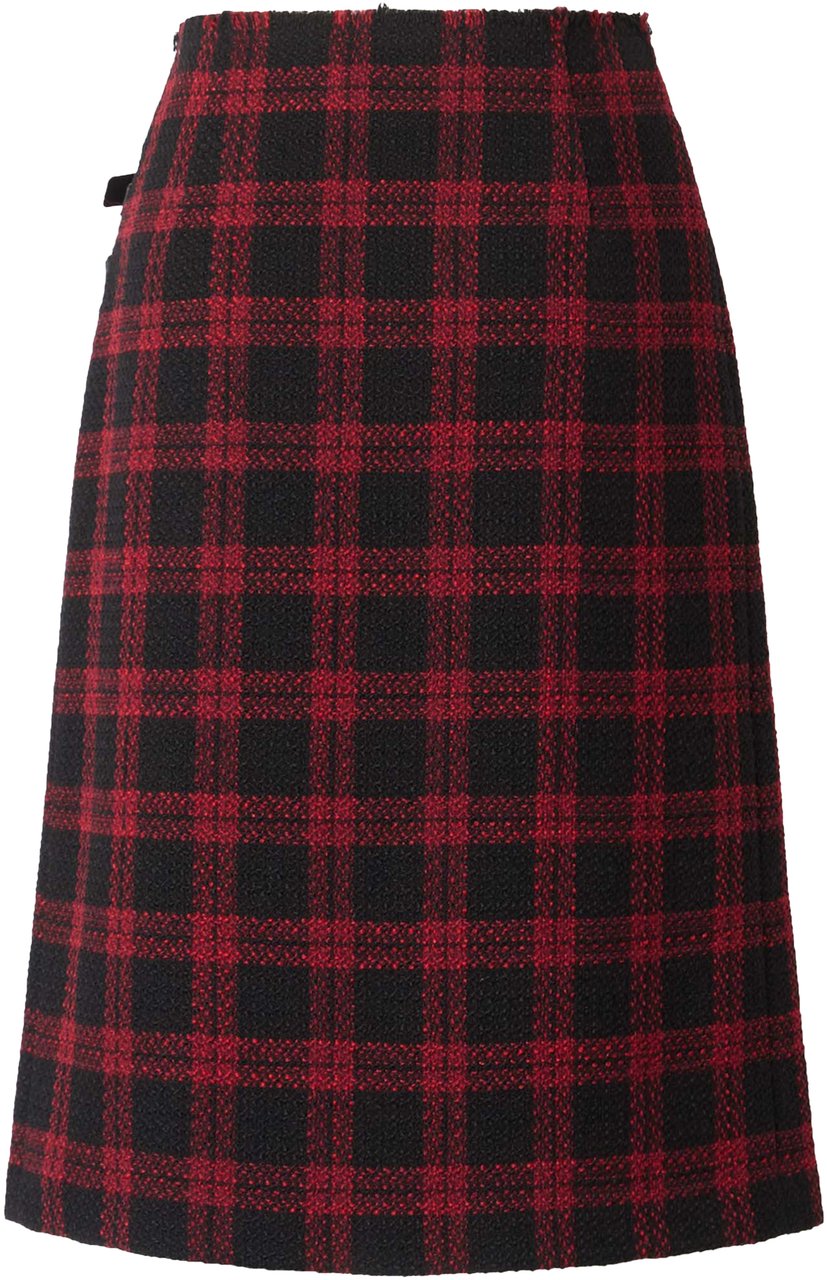 Pinko Skirts Nero/Rosso Divers