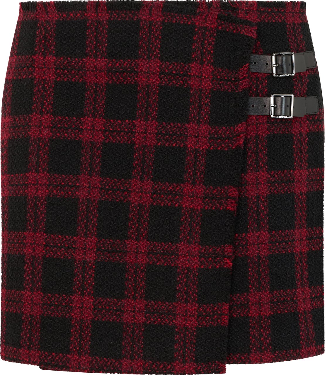 Pinko Short tartan skirt Rood